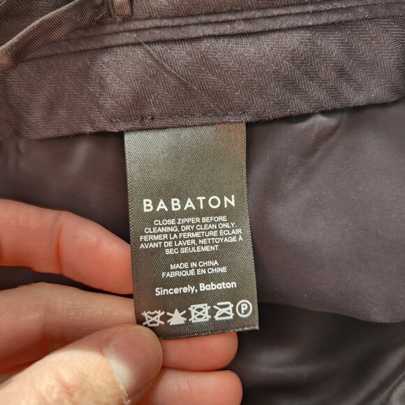 Babaton Aritzia New Agency Pants (Re)ssential Black Wool Trousers Straight 00 - Picture 7 of 8